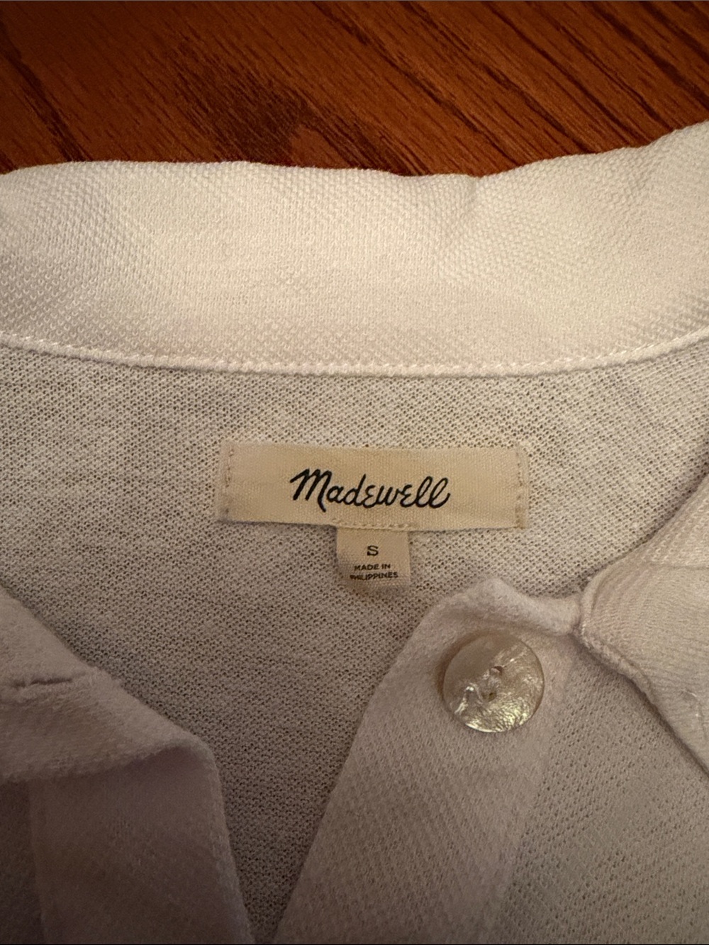 Madewell Short-Sleeve Button Front Polo Shirt - Picture 2 of 2